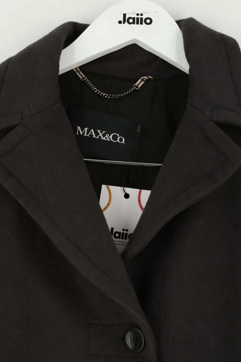 Peacoat Max & Co Anthracite en Laine