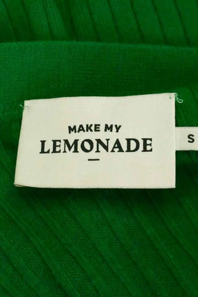 Cardigan Make My Lemonade Vert en Laine