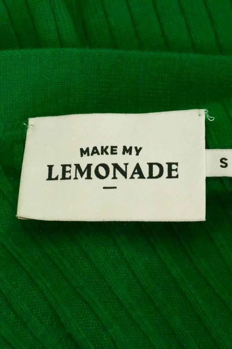 Cardigan Make My Lemonade Vert en Laine