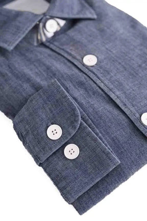 Chemise Figaret Bleu en Coton