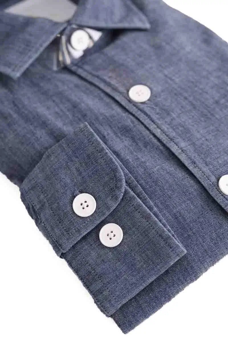 Chemise Figaret Bleu en Coton