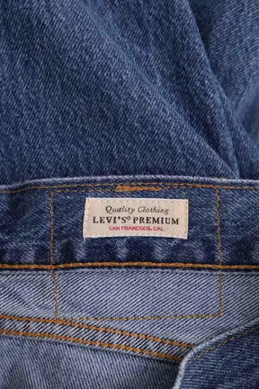 Jean droit Levi's Bleu en Coton