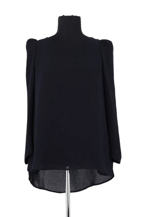 Blouse Claudie Pierlot Marine en Synthétique, taille S - Seconde Main