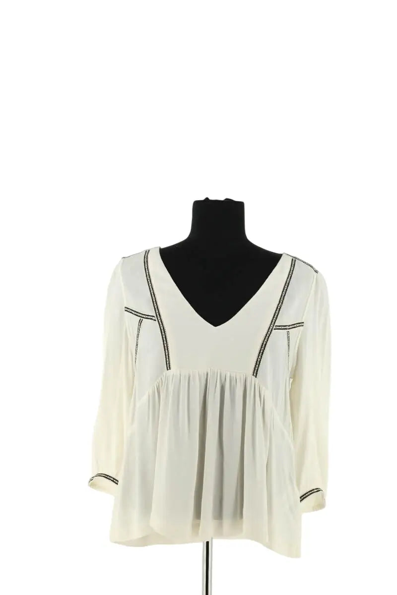 Blouse Ba&Sh Beige en Viscose, taille S - Seconde Main