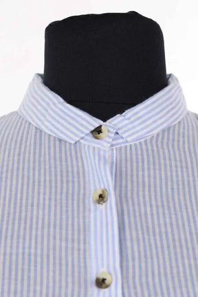 Chemise Leon & Harper Bleu en Coton