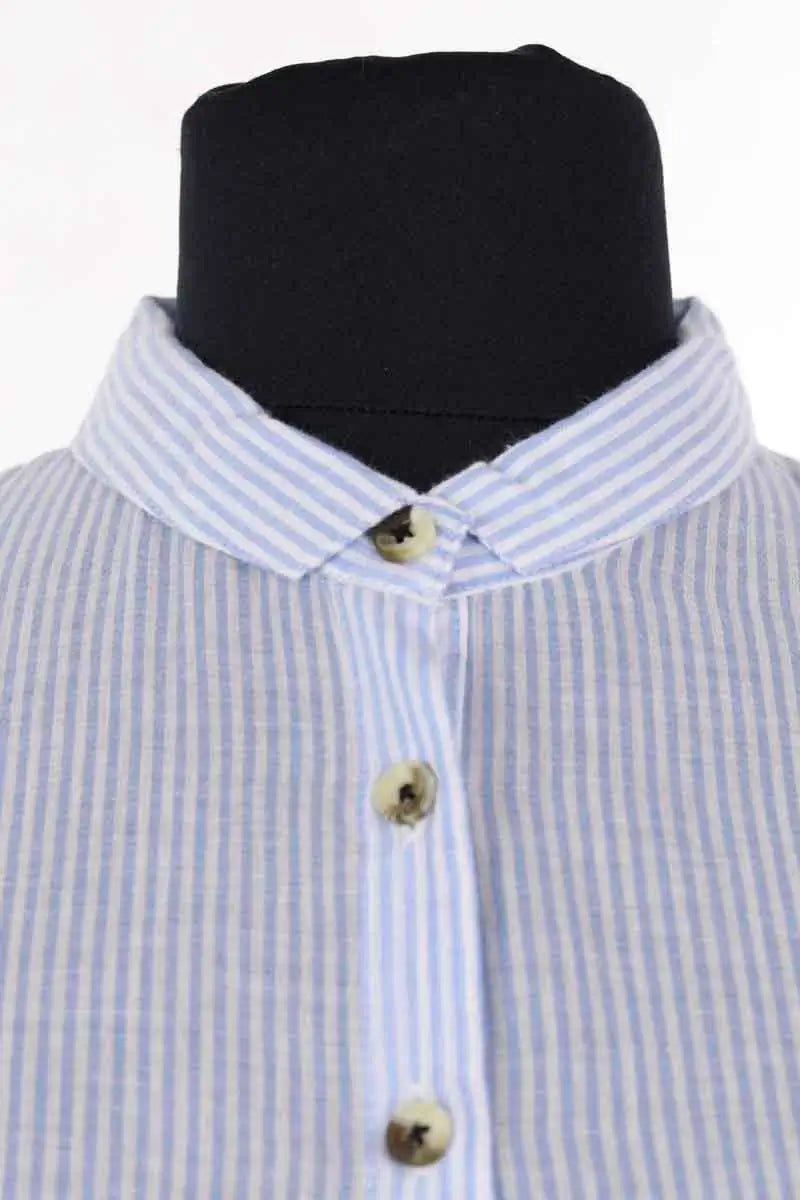 Chemise Leon & Harper Bleu en Coton