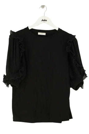 T-shirt Sandro Noir en Cachemire, taille XS - Seconde Main