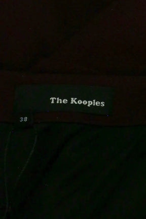 Mini jupe The Kooples Bordeaux en Viscose