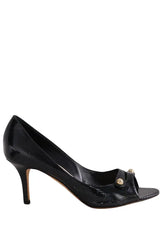 Talons Dior Noir en Cuir, taille 37 - Seconde Main