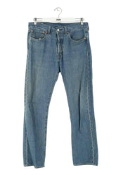 Jean droit Levi's 501 Bleu en Coton, taille M - Seconde Main
