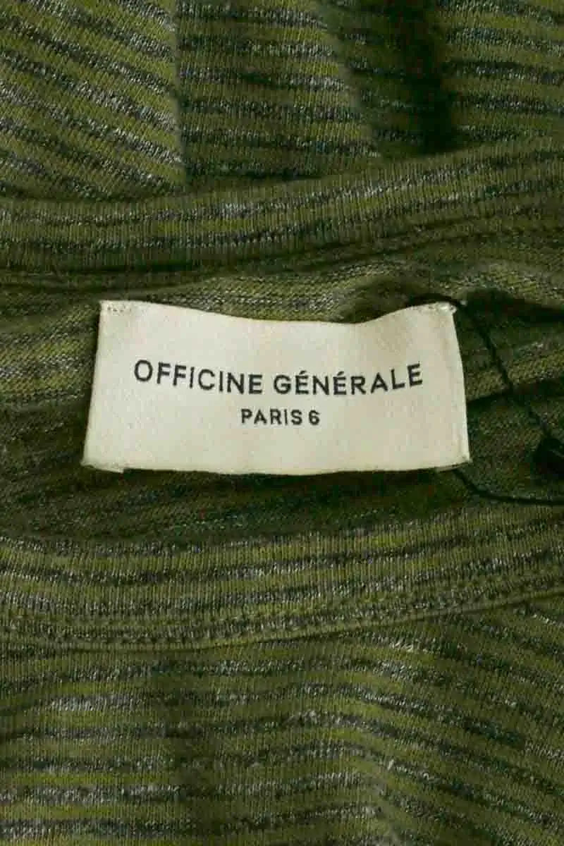 T-shirt Officine Générale Kaki en Coton