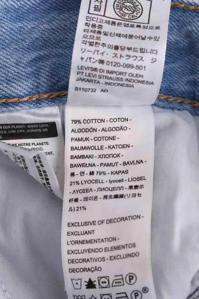 Bermuda Levi's Bleu en Coton