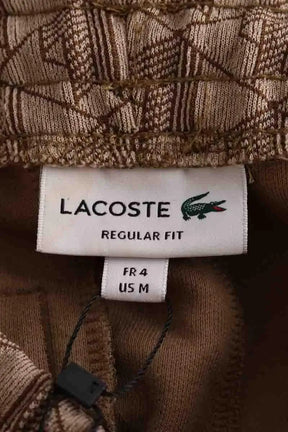 Pantalon droit Lacoste Marron en Coton