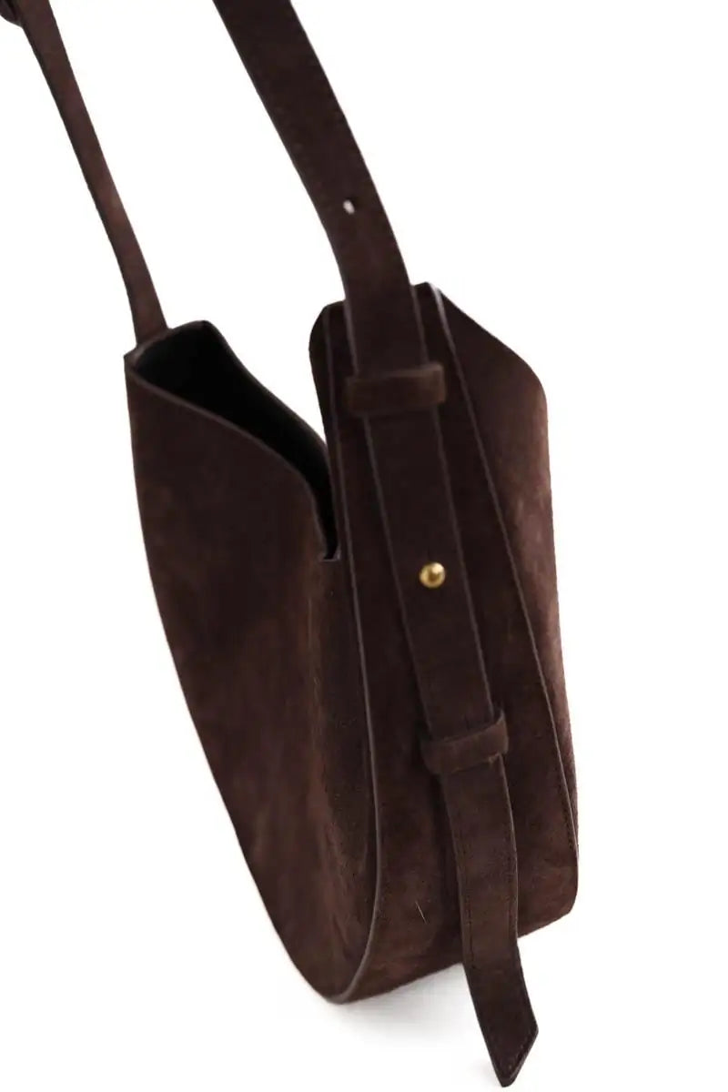 Sac à bandoulière Soeur WINONA Marron en Daim