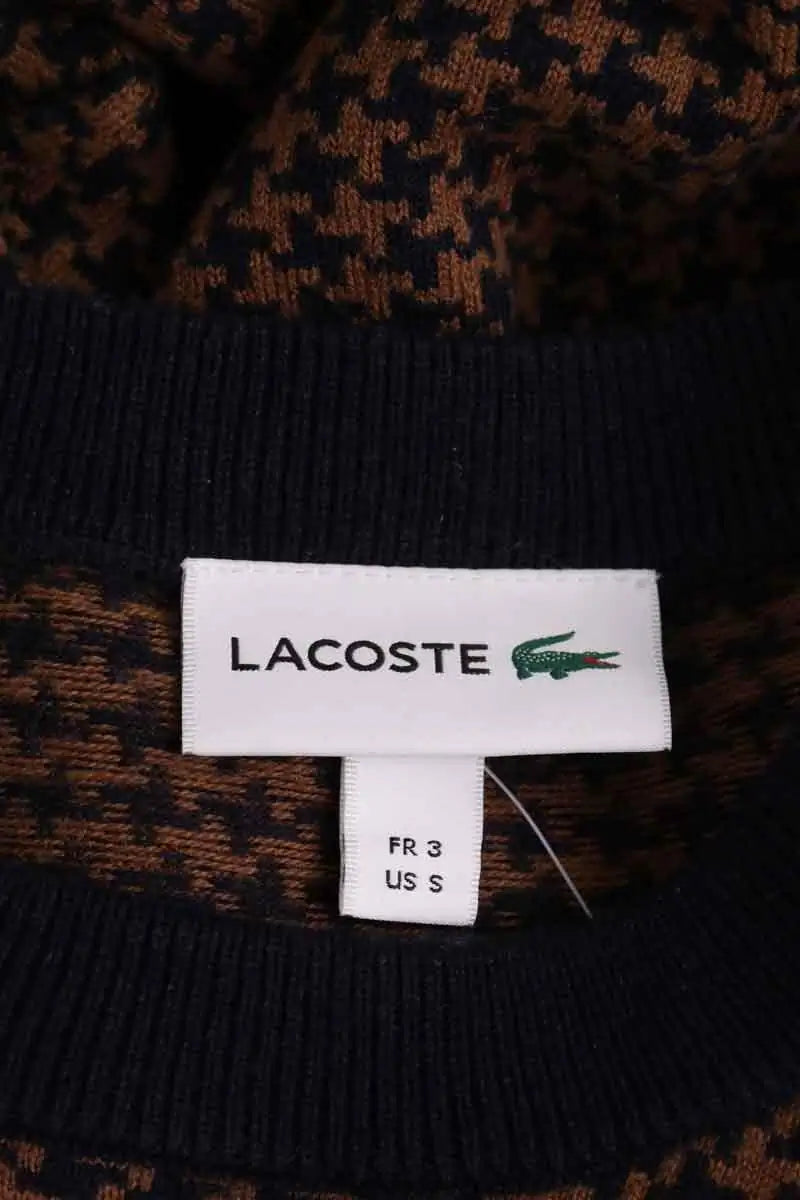 Pull Lacoste Marron en Laine