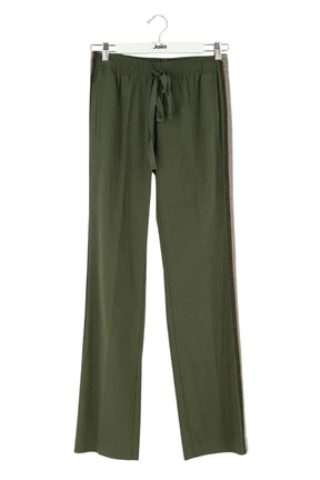 Pantalon droit Zadig & Voltaire Kaki en Synthétique, taille S - Seconde Main