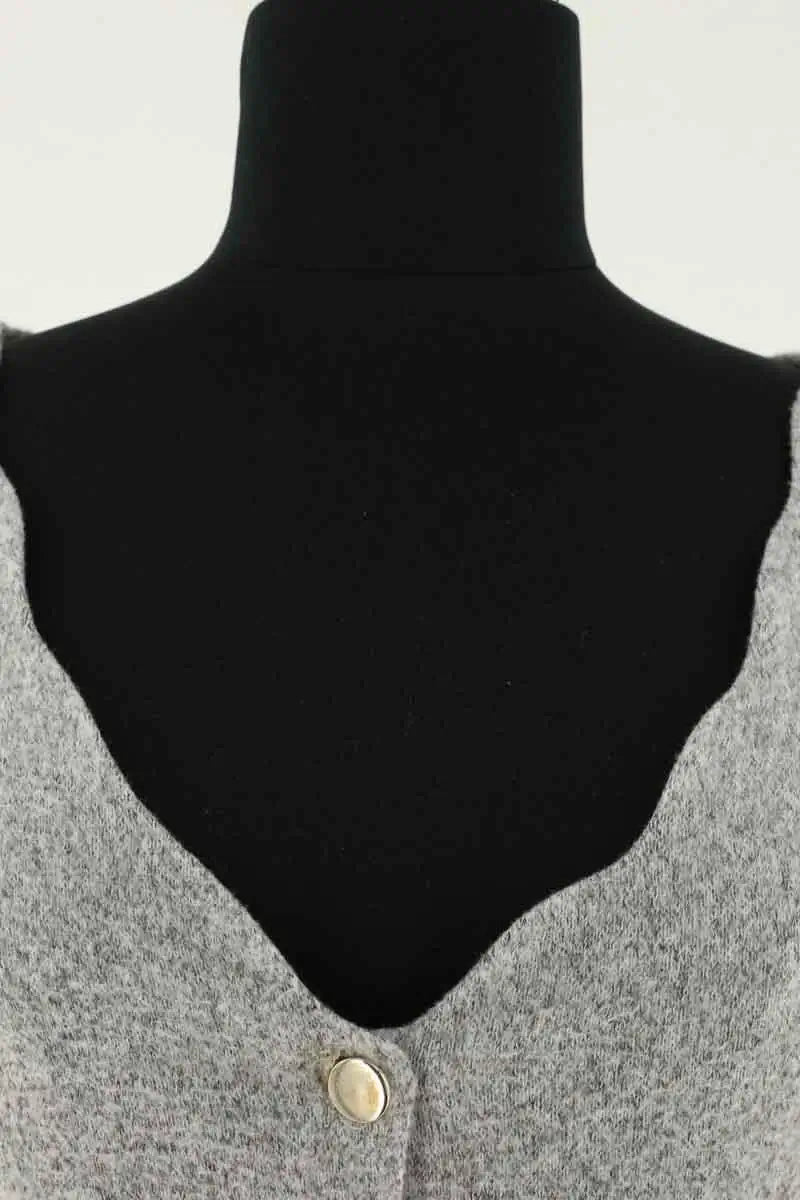 Cardigan Saaj Gris en Synthétique
