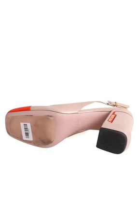 Talons Prada Beige en Cuir verni