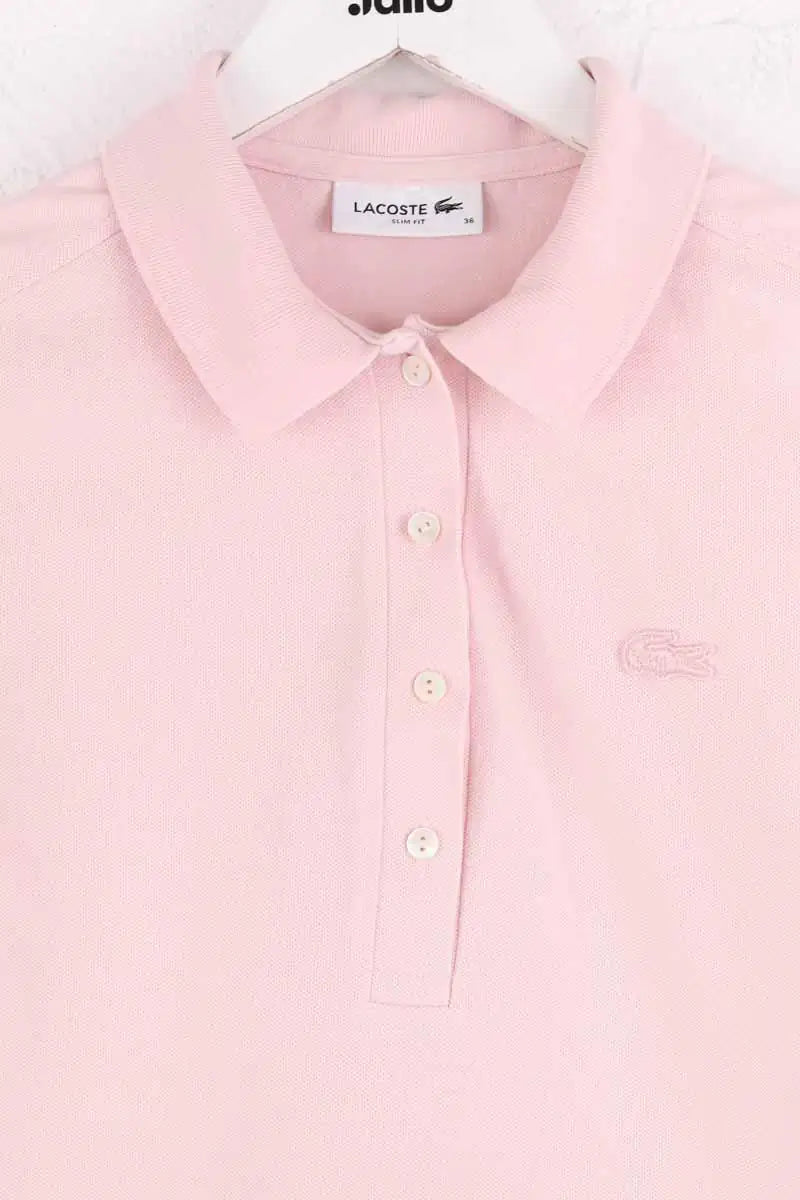 Polo Lacoste Rose en Coton