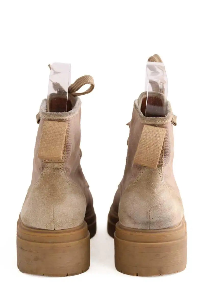 Chaussures à lacets Ba&Sh Camel en Tissu