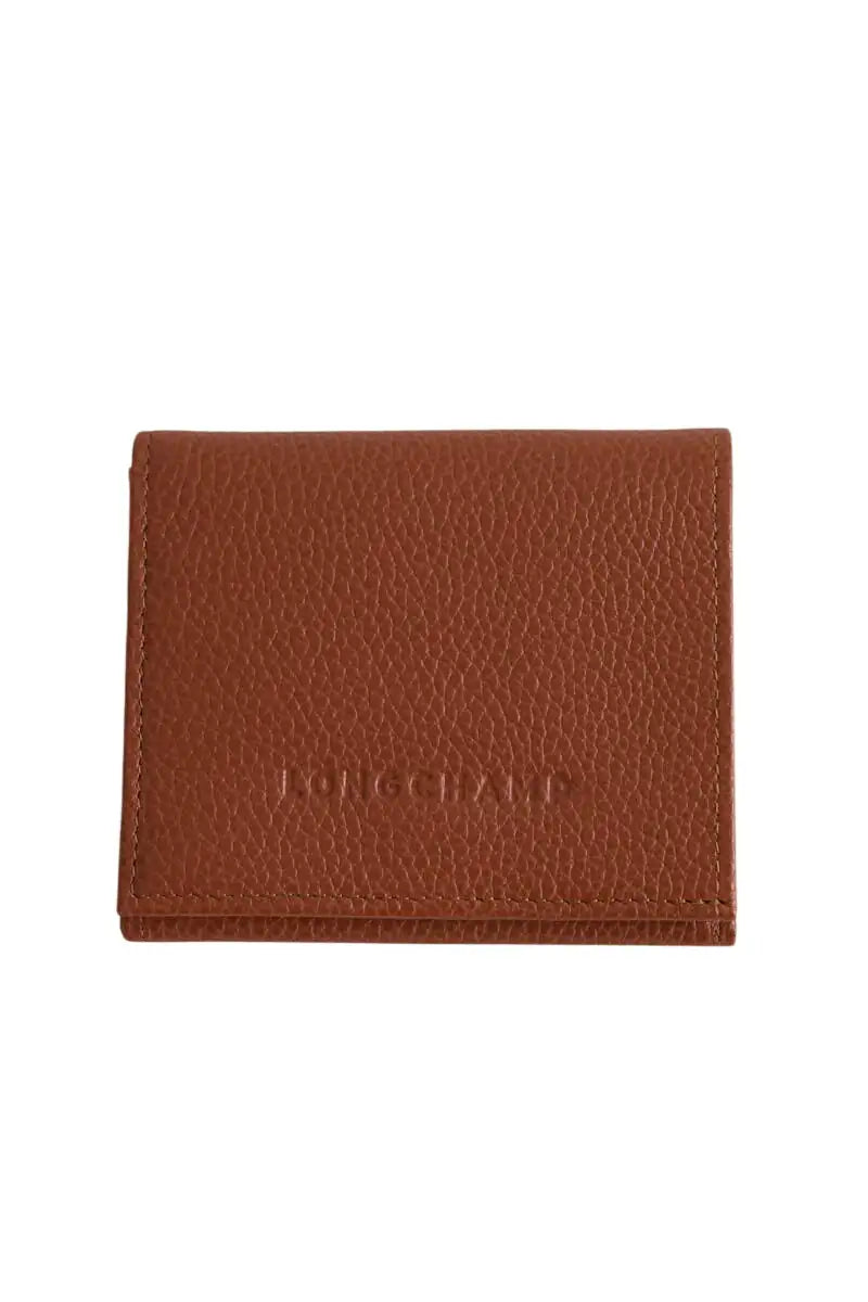 Porte-monnaie Longchamp Camel en Cuir - Seconde Main
