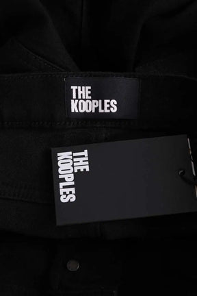 Jean droit The Kooples Noir en Coton
