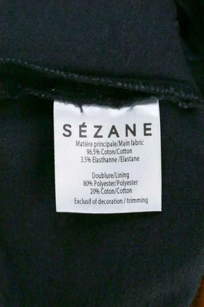 Jean slim Sézane Noir en Coton