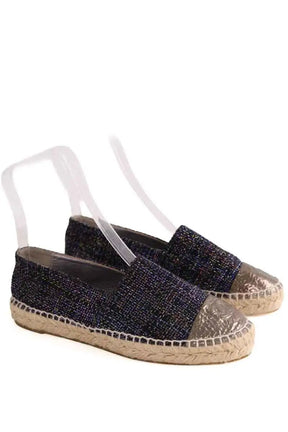 Espadrilles Chanel Violet en Tissu