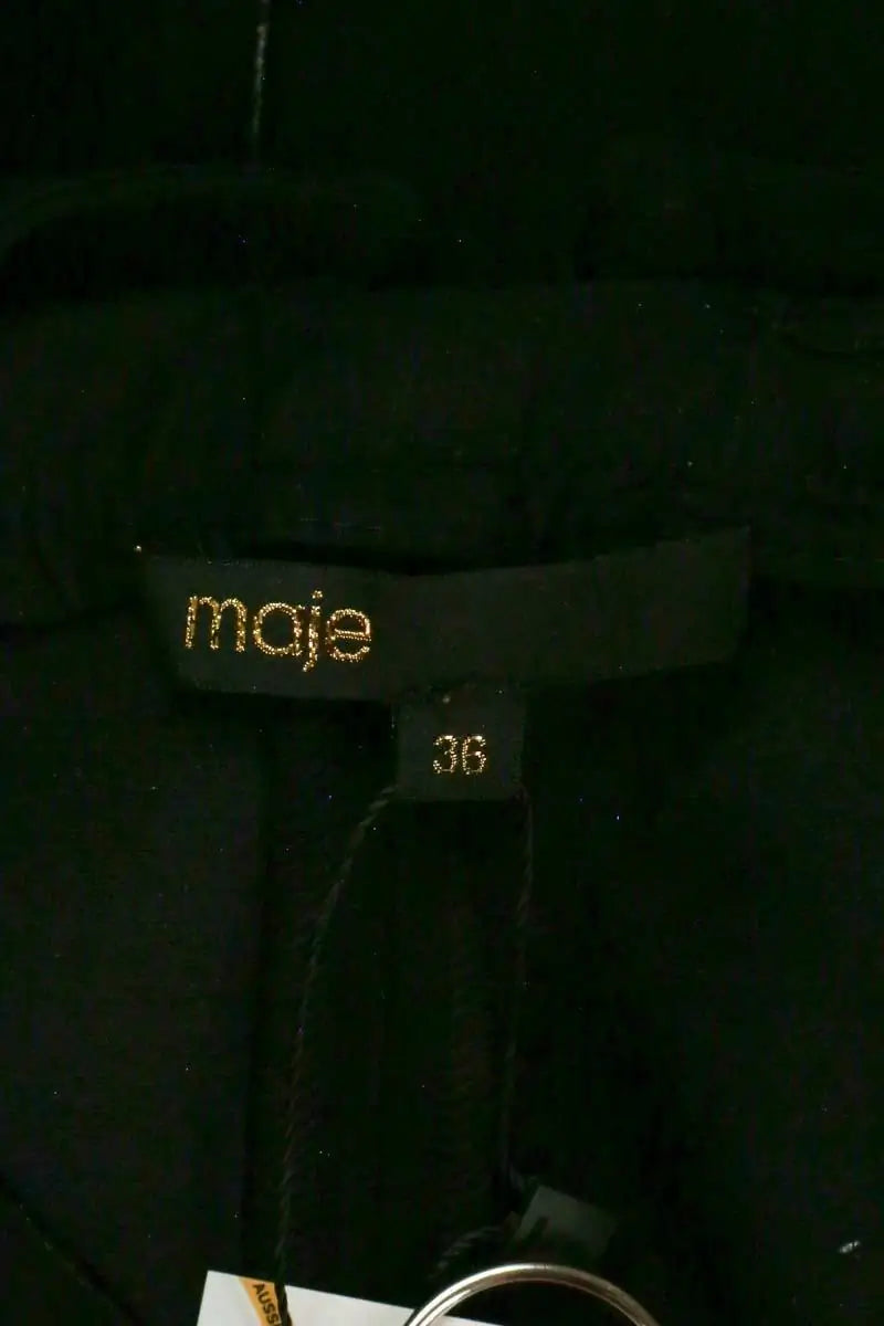 Robe Maje Noir en Coton