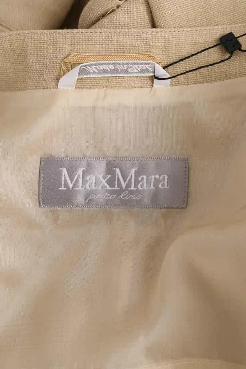 Veste Max Mara Beige en Lin