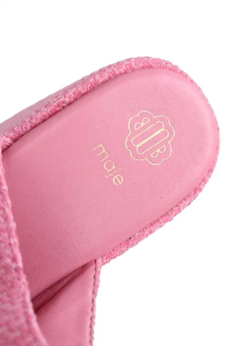 Mules Maje Rose en Tissu