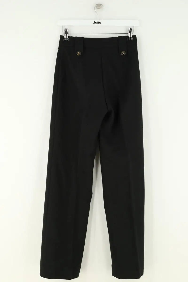Pantalon large Sézane Noir en Synthétique