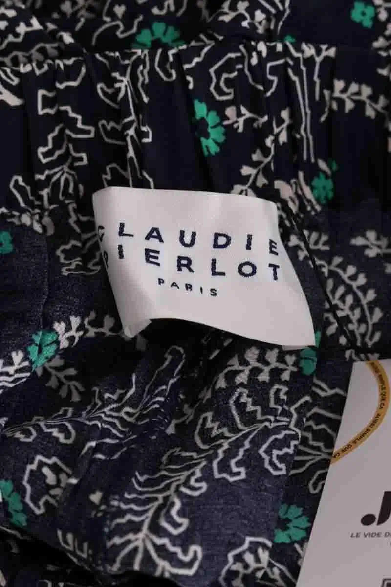 Pantalon Claudie Pierlot Marine en Viscose