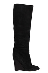 Bottes Joseph Noir en Daim, taille 39 - Seconde Main