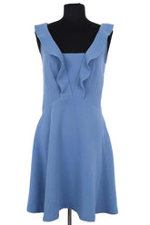 Robe Sandro Bleu en Synthétique, taille L - Seconde Main