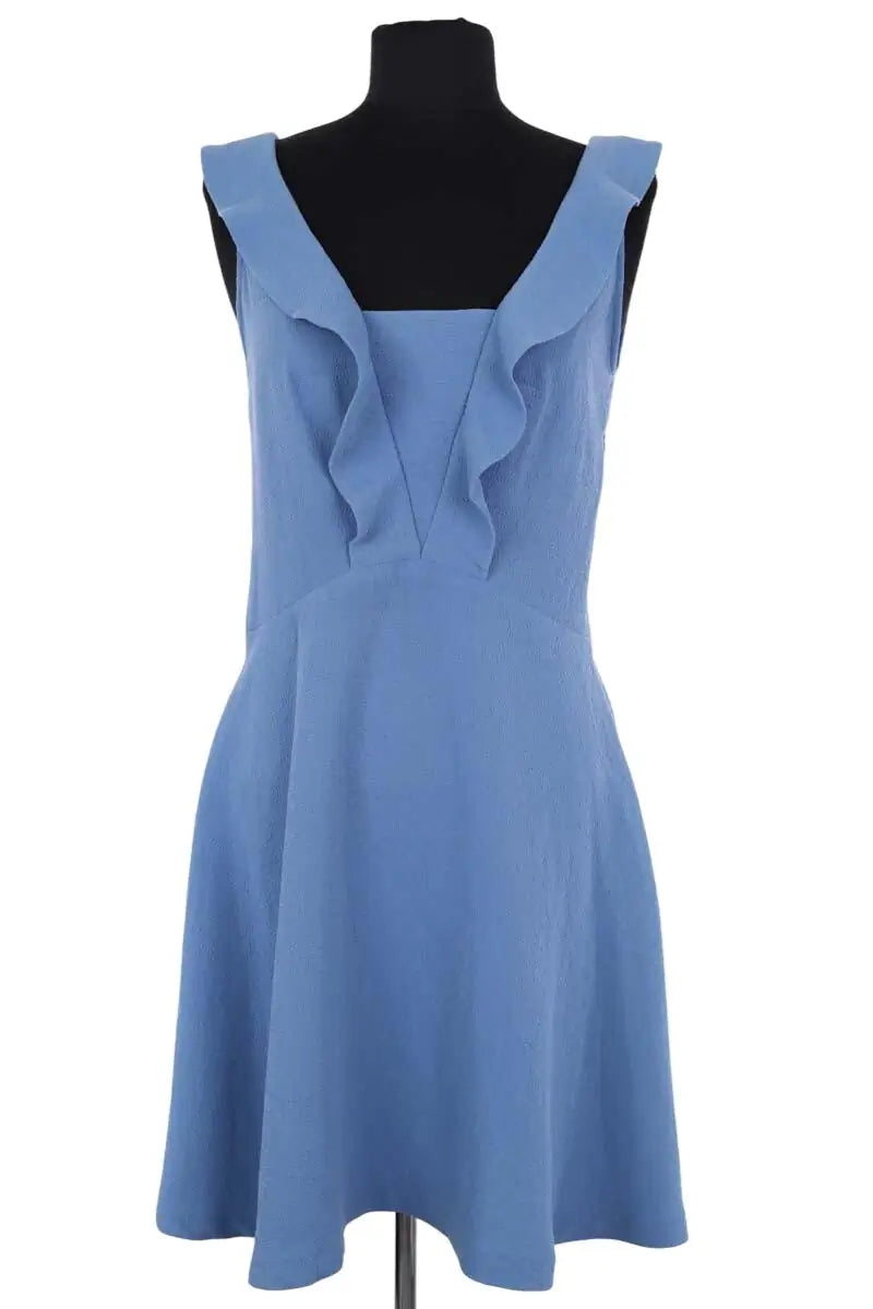 Robe Sandro Bleu en Synthétique, taille L - Seconde Main
