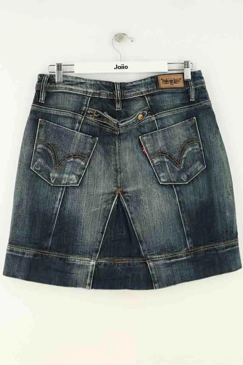 Mini jupe Levi's Bleu en Coton