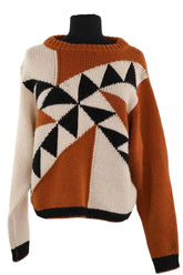 Pull Essentiel Antwerp Beige en Laine, taille XS - Seconde Main