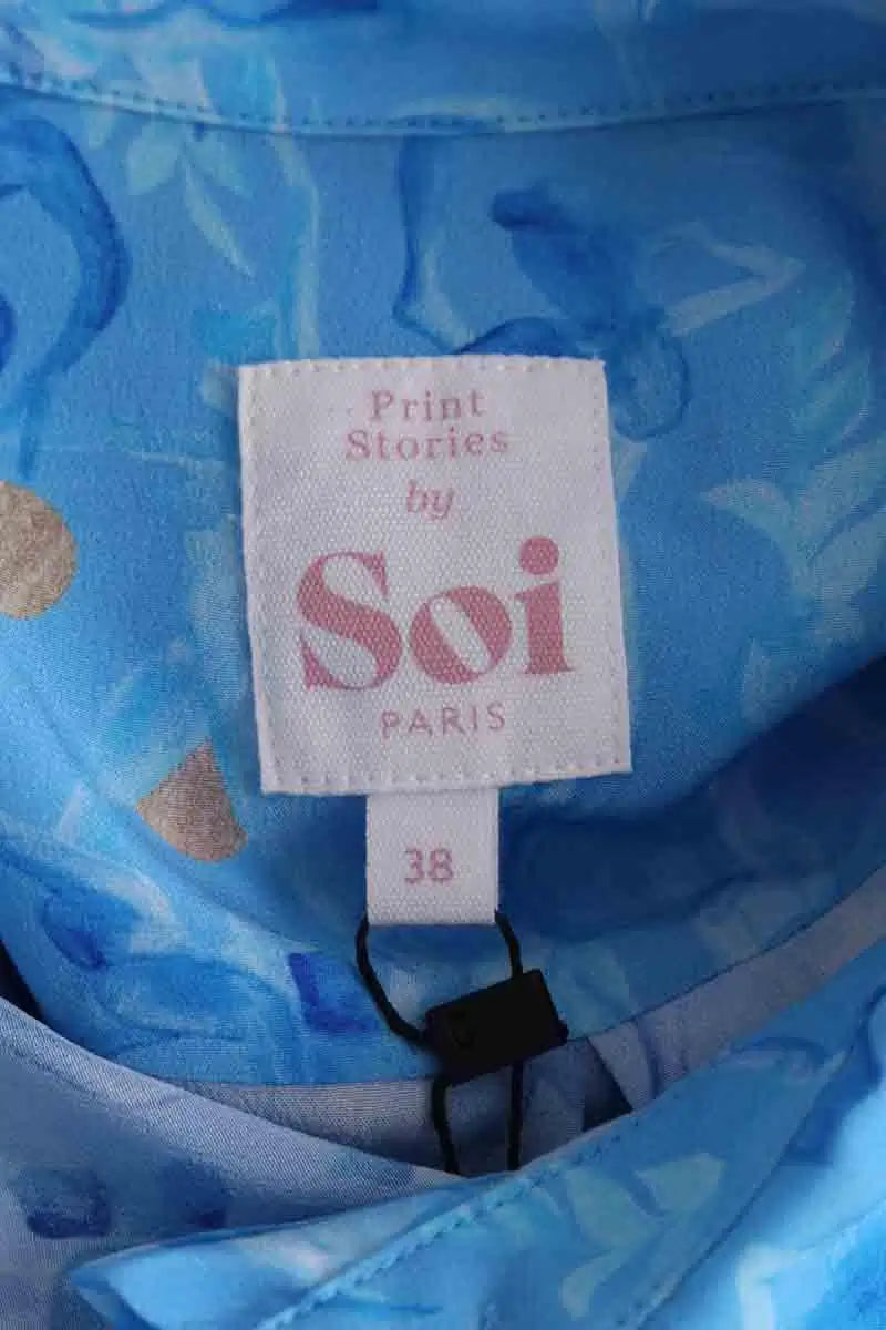 Chemise Soi Bleu en Soie