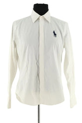 Chemise Ralph Lauren Blanc en Coton, taille M - Seconde Main