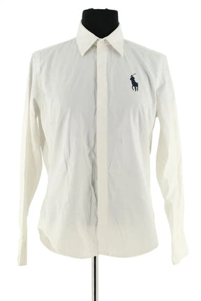 Chemise Ralph Lauren Blanc en Coton, taille M - Seconde Main