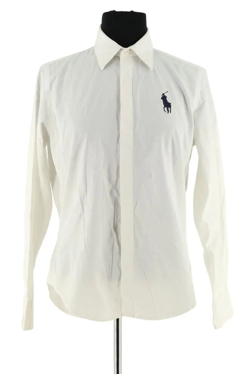 Chemise Ralph Lauren Blanc en Coton, taille M - Seconde Main