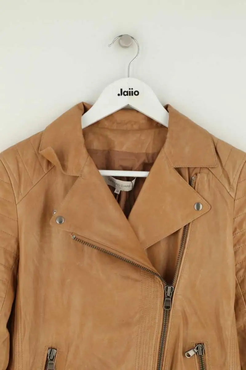Veste Gerard Darel Beige en Cuir
