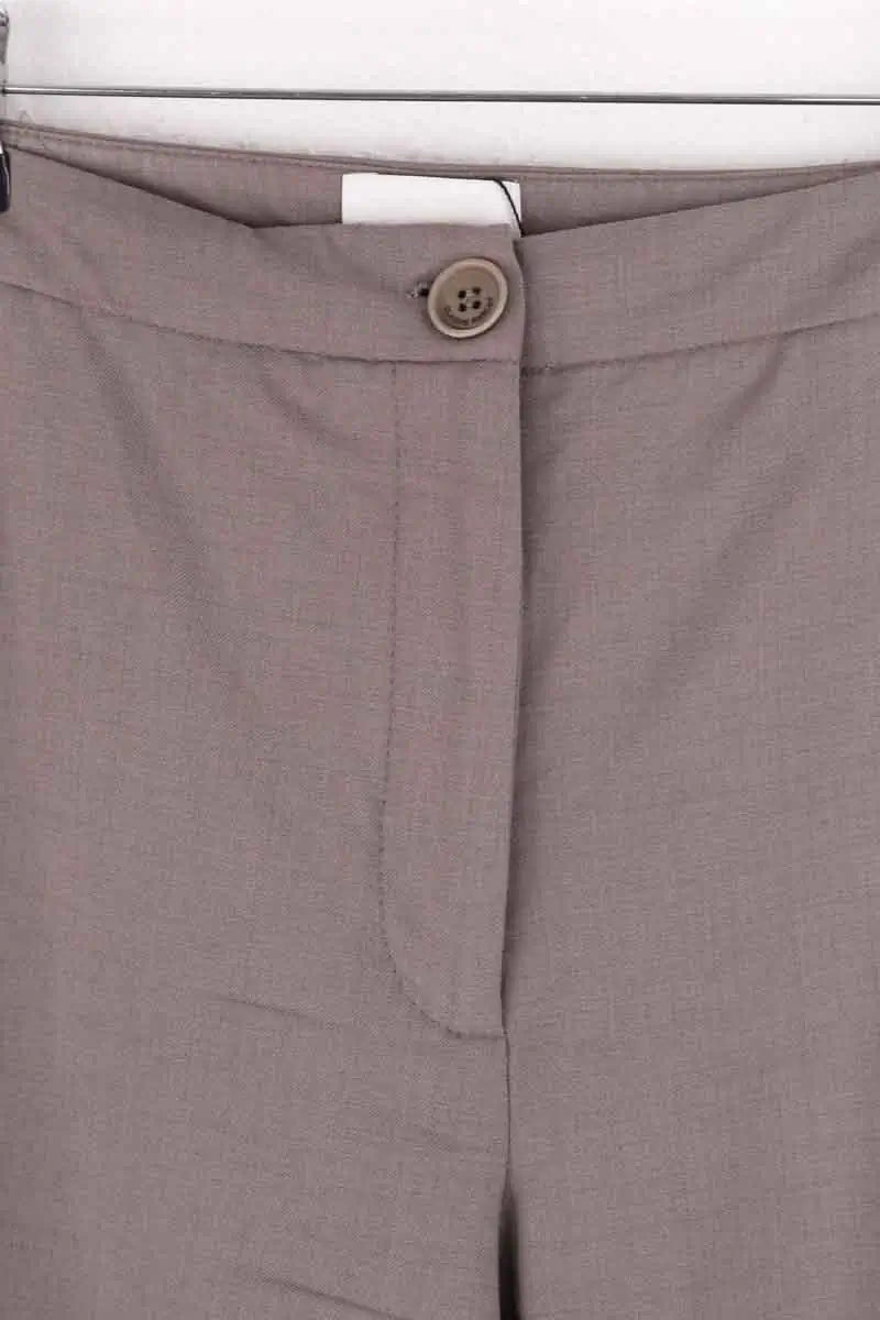 Pantalon droit Claudie Pierlot Gris en Laine