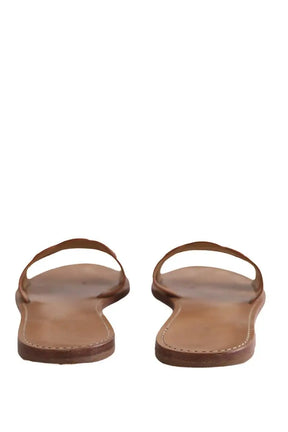 Mules Celine Marina Marron en Cuir