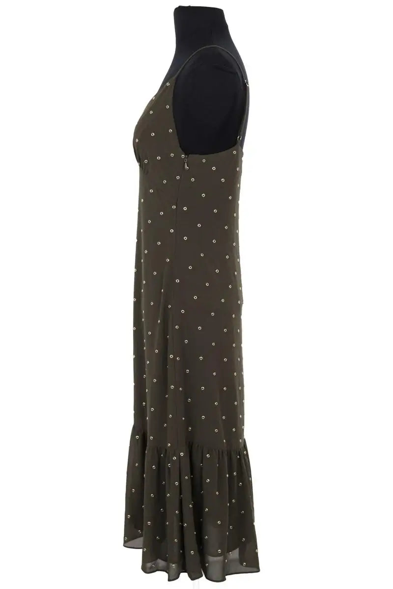 Robe Michael Kors Kaki en Synthétique