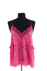 Top sans manche Zadig & Voltaire Rose en Soie, taille M - Seconde Main