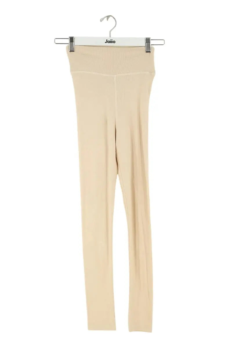 Legging Sézane Beige en Coton, taille XS - Seconde Main