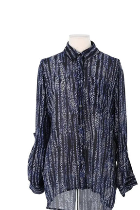 Chemise Michael Kors Bleu en Synthétique, taille M - Seconde Main