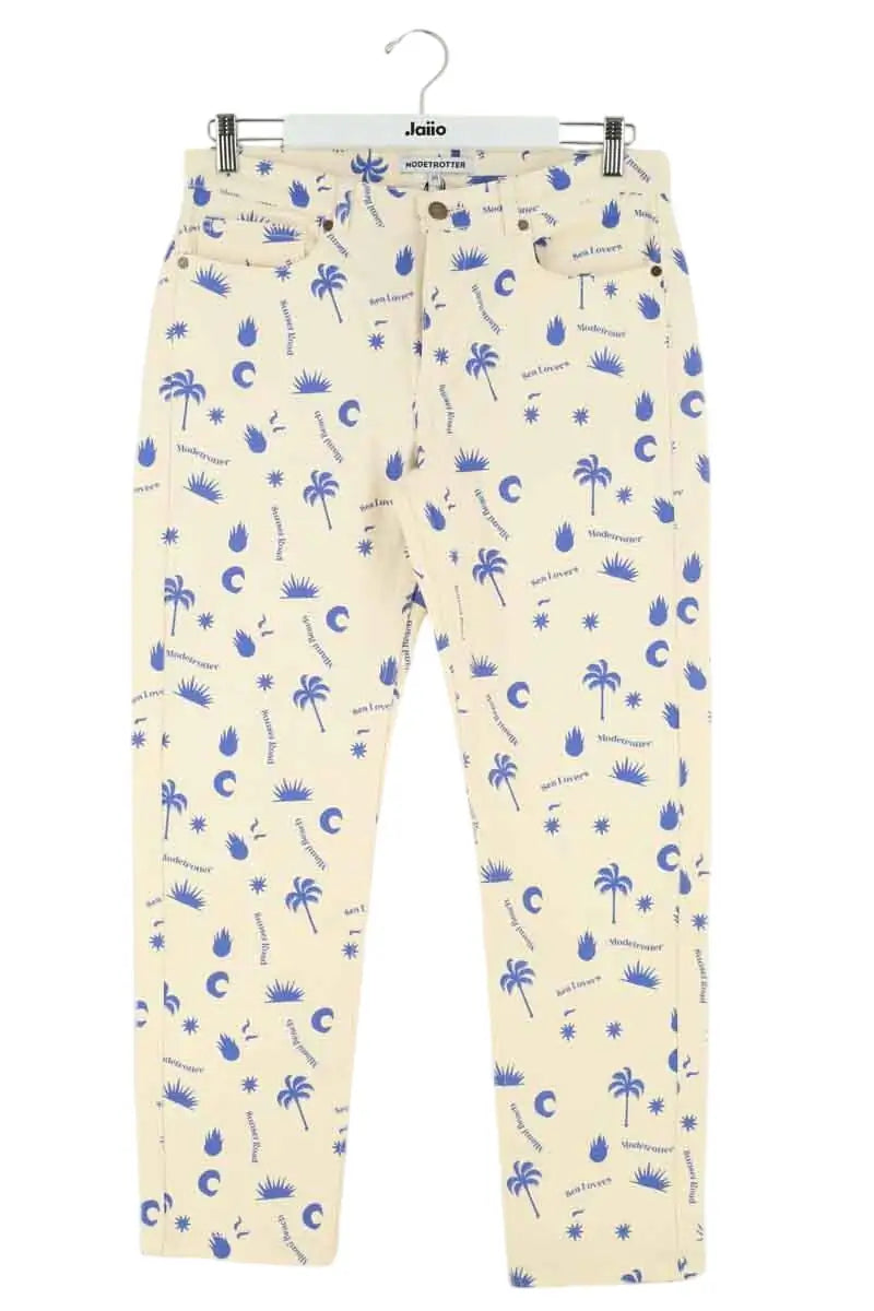 Jean droit Modetrotter Beige en Coton, taille S - Seconde Main